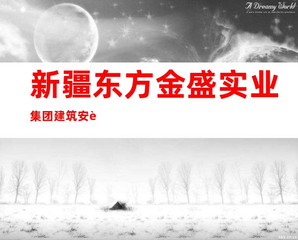 新疆东方金盛实业集团建筑安装有限公司
