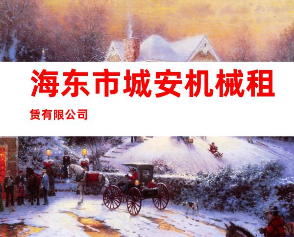 海东市城安机械租赁有限公司